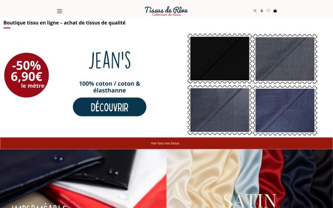 Capture de tissus-de-reve.fr