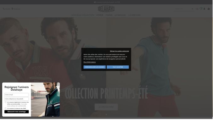 Capture de vetements-delahaye.fr