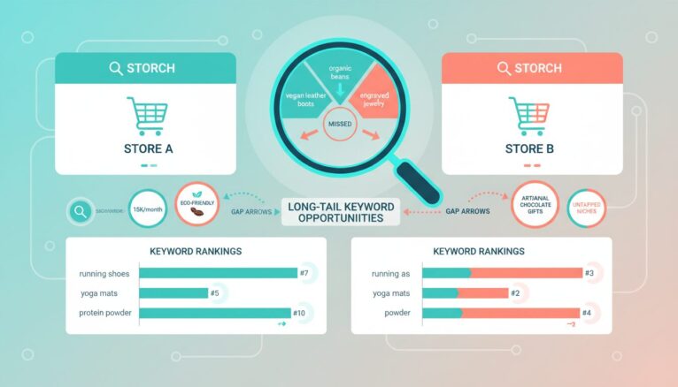 Analyse concurrentielle mots-clés longue traîne boutique e-commerce