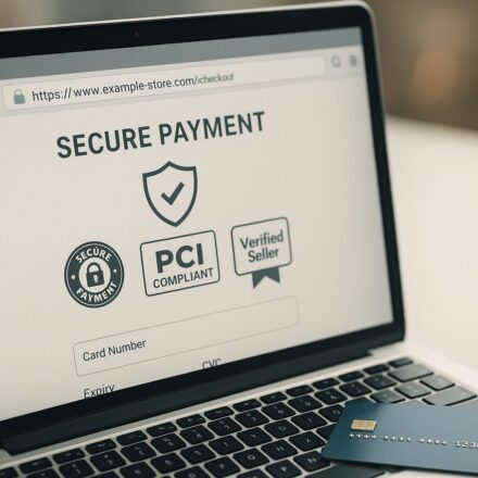 Certification de sécurité visible sur une boutique e-commerce en ligne