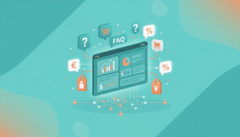 Interface FAQ outils suivi prix e-commerce concurrentiel