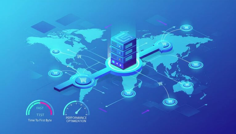 Hébergement performant et CDN connectés pour vitesse e-commerce optimale