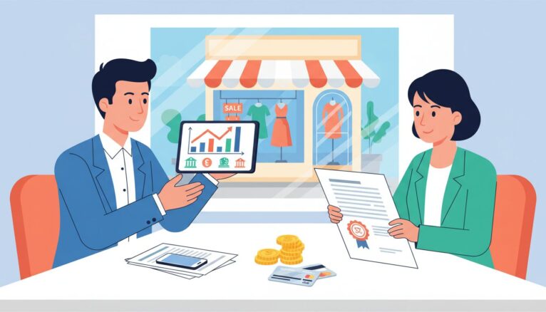 Négociation financement et garanties lors de la vente d'une boutique