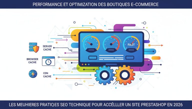 illustration technique d’optimisation de vitesse PrestaShop