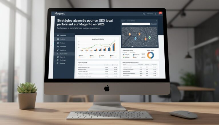 Tableau de bord SEO local Magento en 2026